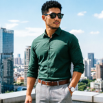 Men's Long Sleeve Button-Down Shirt