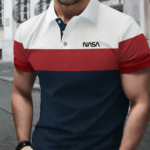Men’s NASA Color Block Polo Shirt