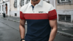 Men’s NASA Color Block Polo Shirt