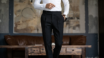 Men’s Classic Pleated Dress Pants - Image 3